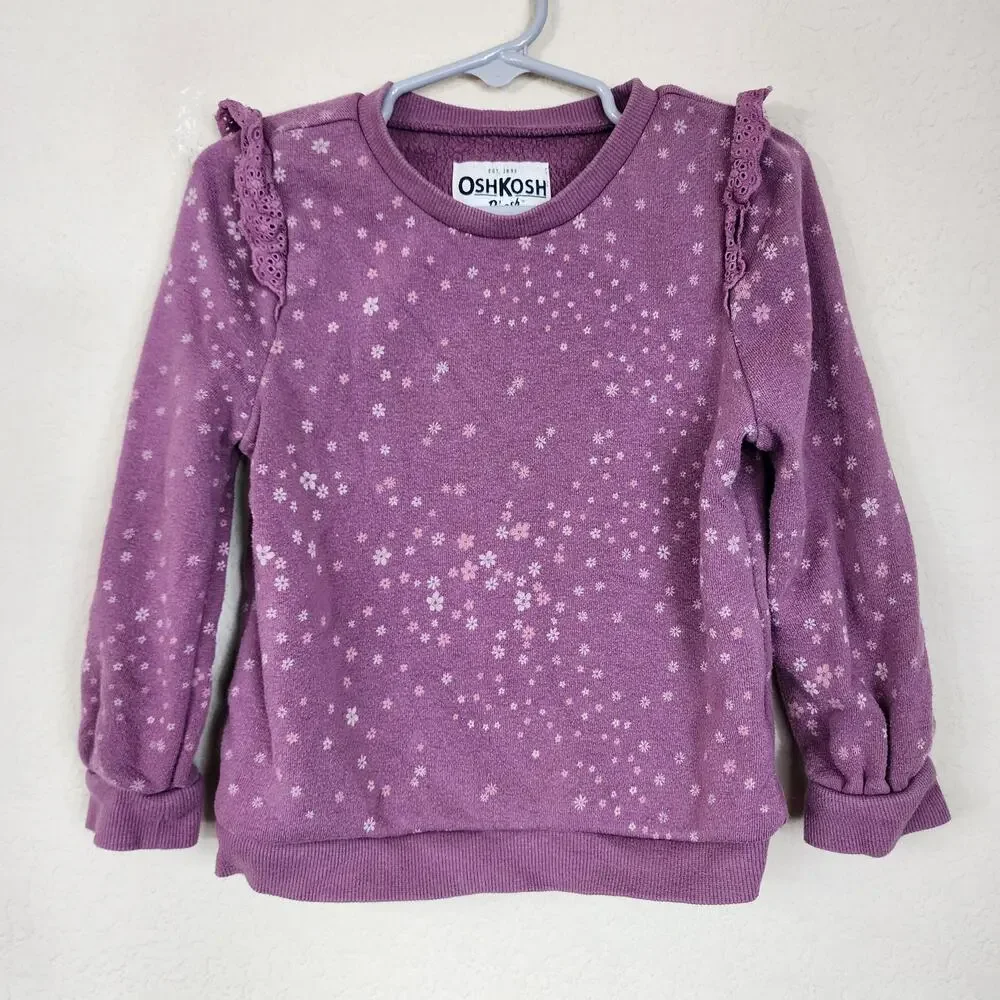 3T - Baby & Toddler Clothes - Floral Ruffle Shoulder Top